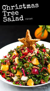 Christmas Tree Salad Healthyhappylife Com Recipe Delicious Holiday Recipes Healthy Christmas Recipes Vegan Christmas Recipes