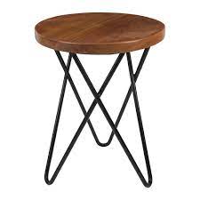 We have a wide range of solid wood side tables that can go with every decor. Buy Retreat Round Wooden Side Table Amara