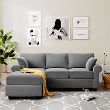 Mirac 75.5 wide reversible sofa & chaise with ottoman. Red Barrel Studio Fashion Sofa Living Room Sofa Small Space Sectional Sofa Couch Sleeper Sofa Wayfair