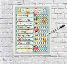 Kids Reward Chart Monsters Kids Reusable Chore Chart Weekly Schedule Behaviour Chart For Boys And Girls Dry Erase Planner Dry Wipeboard