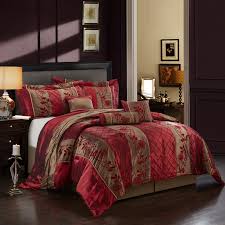 Chances are you'll discovered another burgundy and gold king comforter sets better design ideas. Grand Avenue Pepper 7 Piece Red Gold Comforter Set Overstock 11776367