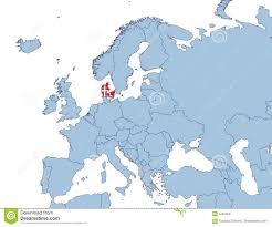 Die karte von europa zeigt alle 47 staaten des kontinents, wobei sowohl die staaten an sich als auch ihre hauptstädte und weitere große bzw. Danemark Auf Europa Karte Vektor Abbildung Illustration Von Karte 4291022