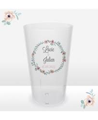 Gobelet Personnalise Mariage Couronne De Fleurs Mademoiselle Mouche Gobelet Personnalise Mariage Gobelet Personnalise Gobelet