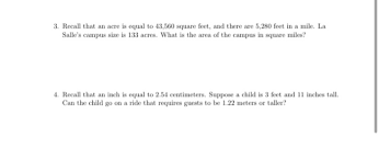 Originally posted by unregistered view post. 3 Recall That An Acre Is Equal To 43 560 Square Chegg Com