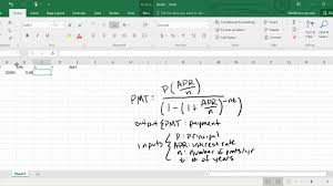 Payments can be cash inflows (payments received) or cash outflows (payments made). Pmt Formula Youtube
