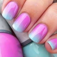 Black And Light Pink Ombre Nails Light Blue And Light Purple Pink Ombre Nail Design I Like The Shape And Length Cute Nail Designs Nail Designs Cute Nails