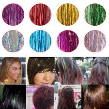 Brag hair salon renton wa. 8 Colors Girls Hair Tinsel Salon Sparkle Glitter Strands Fashion Party Highlights Dazzles Glitter Extensions Styling Accessories Braiders Aliexpress