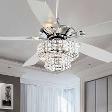 Chandelier fans, chandelier ceiling fans light kit, chandelier ceiling fans with lights might create a good scenery in most the corners of your property. 52 Chrome 5 Blade Crystal Chandelier Ceiling Fan With Remote Overstock 27790222