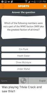 Biology quiz questions and answers. 14 1131 Pm Sports Answer The Question Which Of The Following Members Were Not A Part Of The Wwe Faction 3mb Aka The Greatest Faction Of All Time Cm Punk Heath Slater