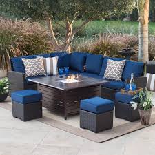 Belham Living Monticello All Weather Wicker Fire Pit Chat Set With Longmont Square Ga Www Hayneedle C Fire Pit Patio Set Fire Pit Table Set Fire Pit Patio