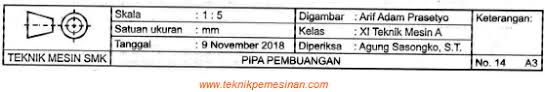 0 ratings0% found this document useful (0 votes). Soal Dan Kunci Jawaban Ulangan Harian Gambar Teknik Mesin Etiket Dan Proyeksi Dalam Gambar Teknik Pemesinan
