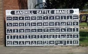 Cattle Brands From Sandhill Nebraska Cattle Brands Cattle Ranching Horse Brand