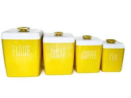 10 strawberry street kitchen canister set, 3 piece, diamond yellow. Yellow Canister Set Ideas On Foter