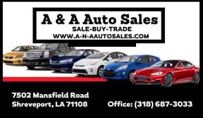 Prices on new and used vehicles in shreveport m & m finance corp. A A Auto Sales Home Facebook