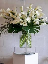 Calla lily peace lily funeral flowers. Sympathy Flowers Ann S Flower Boutique Wedding Event Florist Oakville On