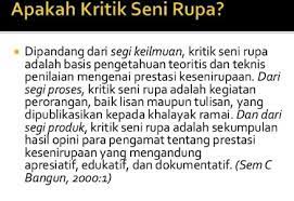 Dalam tulisan, kritik musik dilakukan dengan menuliskan ketiga langkah penulisan kritik musik, yaitu deskripsi, analisis, dan interpretasi. Pengertian Kritik Seni Jenis Bentuk Tahapan Fungsinya