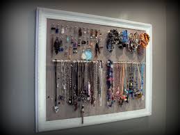 Cadre Porte Bijoux œillets Pour Les Boucles D Oreilles Crochets Pour Les Bracelets Et Poignees D Armoires Presentoir Bijoux Porte Bijoux Mural Support Bijoux