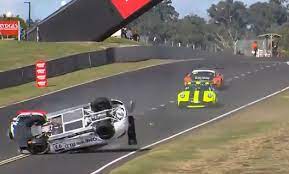 The bathurst 6 hour is australia's longest race for production cars at mount panorama, bathurst,. Bizarre Roll When Entering Pits During Bathurst 6 Hour Race Sportvideos Tv