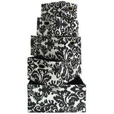 Black And White Storage Bins Black White Floral Rectangle Storage Bins Shop Hobby Lobby Rectangle Storage Storage Bins Decorative Storage