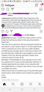If your event is canceled, we will notify you as soon as possible. Tepid Ginger Has Drop A Few Dates From The Haters Roast So M P Drop Her From All Dates Rpdrdrama