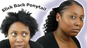 Slick Back Ponytail On Natural 4c Hair Natural Hair Styles Slicked Back Ponytail 4c Hairstyles