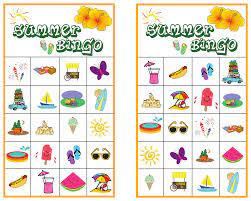 These free printable bingo cards can be used for fun activities for kids, special occasions like baby and bridal shower, birthdays, office parties, graduation, retirement or other special occasions. Summer Bingo Game With Free Printables