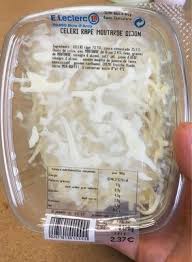 Celeri Rape A La Moutarde Dijon Leclerc Calories Et Informations Nutritionnelles