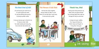 Can we every give back enough poet: Father S Day Poem Pack
