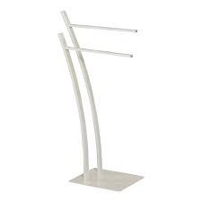 Towel warmers are a great way to warm your towels on a chilly morning, dry them quicker when you hang them up, and even warm your bathroom space! Buy Kings Brand White Metal Modern Free Standing Towel Rack Stand Online In Kazakhstan B079lxg921