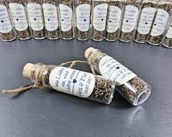 25 X Guest Gifts Flower Seeds Or Herbal Salt Strength Paper Guest Gift Wedding Spices Table Decoration Wedding Decoration Vintage Cork Glass Gastgeschenke Hochzeit Gastgeschenke Hochzeit Blumensamen Und Hochzeitsgastgeschenke