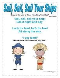Columbus Songs Centers And Printables That Are Ccss Aligned Preschool Songs Fall Preschool Activities Toddler Teacher