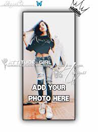Check spelling or type a new query. Attitude Girl Frame Photo For Instagram