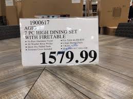 It was first identified in december 2019 in wuhan,. Costco 1900617 Agio 7pc High Dining Set Tag Costcochaser