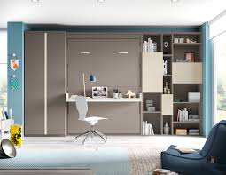 Smart space saving wall bed murphy bed with bookshelf&desk queen/king. Space Deskbed The London Wallbed Company
