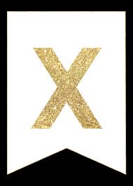 Print your free copy and hang it on your wall! Gold Free Printable Banner Letters Paper Trail Design