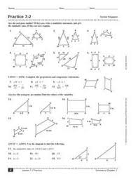 Practice 7 2 Similar Polygons 10th 12th Grade Worksheet Geometry Worksheets Word Problem Worksheets Worksheets