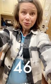 Just got done with my daily walk. Sure noticed the much colder air . Had to  zip the hood back