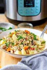 Cook at high pressure for 8 minutes. Instant Pot Ground Turkey Potato Stew Whole30 Gluten Free