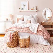 Sleep Tight In Blush Pink Bright White Fall In Love With Dreamy Myhomesense Bedding At Even Drea White Bedroom Decor Pink Bedroom Design Dusty Pink Bedroom