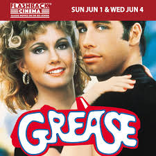 SUN JUN 1 & WED JUN 4 GREASE (1978) Grease is STILL the word! John Travolta  & Olivia Newton-John star in the original high school musical. The dynamite  score includes “Greased Lightnin',” “