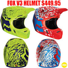 Fox Racing V3 Cauz Helmet Pro Style Mx
