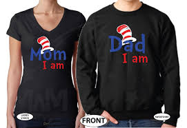Pricing, promotions and availability may. Dr Seuss Matching Dad I Am And Mom I Am Family Parents T Shirts Read Across America Grinch Cat In A Hat Green Eggs And Ham Tops And Tees Married With