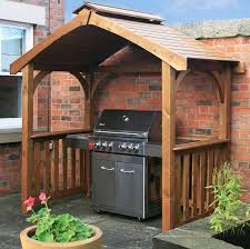 Thewooden Bbq Shelter Would Also Be Ideal For Use With Your Patio Furniture As An Attractive Garden Shelter Thiswooden B Bbq Gazebo Wooden Gazebo Grill Gazebo