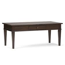 It is fully functional as well with one drawer that opens to. 44 Sterling Solid Wood Coffee Table Tobacco Brown Wyndenhall Target