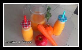 Poulet au fromage, pomme de terre et courgette vapeur, sauce. Jus De Fruit Pomme Carottes Oranges Et Gingembre Au Thermomix La Cuisine De Poupoule