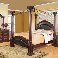 Buy croscill royalton california king comforter set: Grand Prado 4 Pc Cappuccino Wood King Canopy Bed Set By Coaster 1 587 00 Canopy Bedroom Sets Queen Size Canopy Bed Canopy Bed Frame