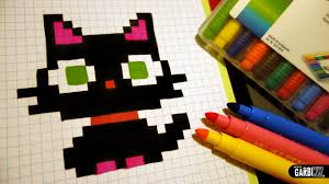 Handmade Pixel Art How To Draw A Kawaii Black Kitty Pixelart Pixel Art Pixel Art Pattern Pixel Art Pokemon