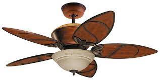 Outdoor ceiling fans require a ceiling or an overhead structure, and can be installed similarly to hanging a ceiling mount or chandelier. Tommy Bahama Tb301mab 52 Paradise Key Transitional Ceiling Fan Em Tb301 Mab