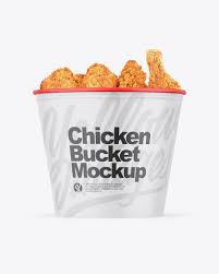 Download Matte Bucket With Chicken Mockup In Bucket Pail Mockups On Yellow Images Object Mockups