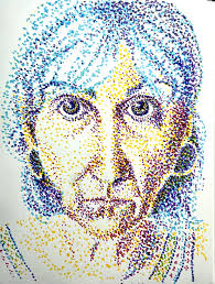 Je... Ben... Euh... Un autre de mes nombreux visages ! Que je m'explique.  J'ai commencé la tête penchée sur mon carnet en essayant de seulement lever  les yeux vers le miroir afin